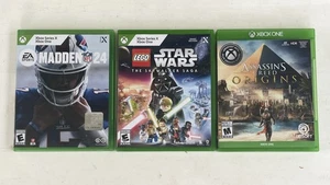 MADDEN 24 ASSASSINS CREED ORIGINS LEGO STAR WARS XBOX ONE SERIES X PAQUETE DE JUEGOS - Imagen 1 de 5