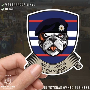 Royal Corps of Transport (RCT) TRF British Bulldog Vinyl Sticker - 10cm - Picture 1 of 4