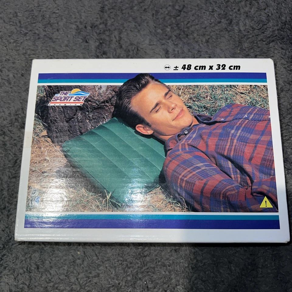 Vintage Intex Inflatable Camping Pillow The Sport Set - Fabric Canvas Feel NIB - Image 1 of 4