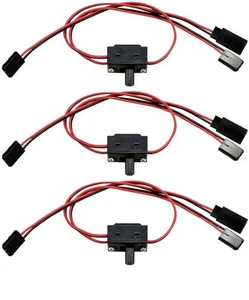 Apex RC Products Futaba Style 3 Way On/Off Switch W/ Charge Lead -3 Pack #1055 - Picture 1 of 3