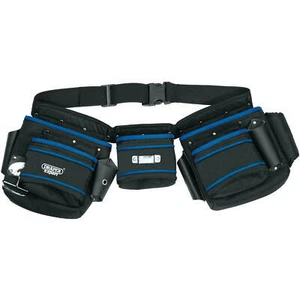 Draper Expert Heavy Duty Nylon Double Tool Pouch with Belt - Picture 1 of 3