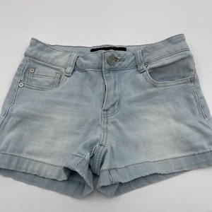 Indigo Rein Womens Shorts Size 0 Light Wash Stretch Shortie Mid Rise - Picture 1 of 5