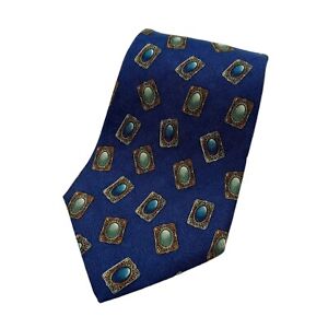 METROPOLITAN MUSEUM OF ART Blue Tie Picture Frame Silk Necktie