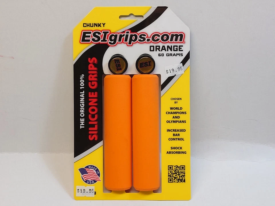 Empuñaduras de silicona para manillar de bicicleta de montaña ESI Fit XC Foto 1 de 1