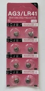 New 8-Pack AG3 LR41 Button Watch Batteries SR41SW 392 LR736 192 Alkaline 1.55V - Picture 1 of 3