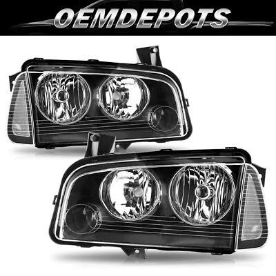 Conjunto de par de faros para Dodge Charger SXT SE SXT R/T SRT8 2006-2010 Foto 1 de 4