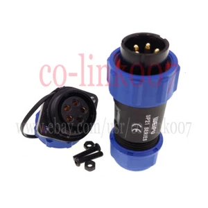 5 Pin Waterproof Connectors, WEIPU SP21 Industrial Power Plug Electric Adapter - Picture 1 of 8