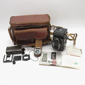 Yashica 635 Camera With Case Conversion Kit Case Papers - Picture 1 of 24