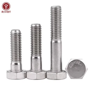 M6M8M10M12 Hexagon Head Bolts Part Threaded Hex Bolt Screw 304 Stainless Steel D - Picture 1 of 254