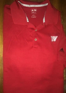Men's Adidas ClimaLite Short Sleeve Polo Shirt - Size Large - EUC - Picture 1 of 2