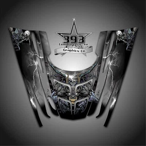 GRAPHICS DECAL WRAP POLARIS GEN II 2, 1999 2000 2001 2002 2003 GUARDIAN BLACK - Picture 1 of 1