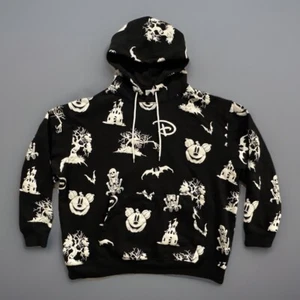Sudadera con Capucha Pullover Disney Parks Halloween Brilla en la Oscuridad Talla XXL Negra AOP Rara - Imagen 1 de 20