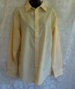 Camisa Roger David Talla M Nueva Sin Etiquetas Rayas Amarillas Cuello Botón Delantero Mangas Largas - Imagen 1 de 12