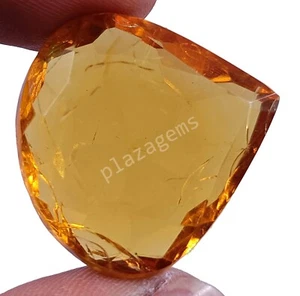 42.70 CT PEAR CUT NATURAL ORANGE CITRINE EGL CERTIFIED LOOSE GEMSTONE 5FRV - Picture 1 of 9