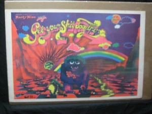 NASTY NINO SAYS GET YOUR SH!T TOGETHER BLACK LIGHT VINTAGE POSTER 1972 CNG1643 - Picture 1 of 5