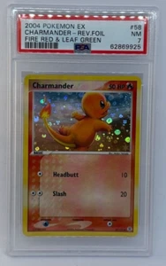 Pokemon EX Fire Red & Leaf Green Charmander Reverse Holo 58/112 PSA 7 - Bild 1 von 2