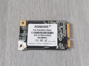 Foresee 64GB mSATA SSD FSAGM3C-064G S40JM064G LAPTOP COMPUTER STORAGE MODULE - Picture 1 of 2