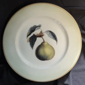 Set of 2 William Sonoma 8 inch Salad Plates With Pear in Center - Picture 1 of 5