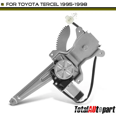 Regulador de ventana eléctrica con motor 2 pines trasero derecho para Toyota Tercel 1995-1998 Foto 1 de 4