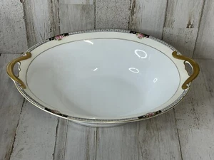 Noritake Beechmont Gold Trim Bowl Oval Serving 10-5/8" Handled Japan China - Bild 1 von 8