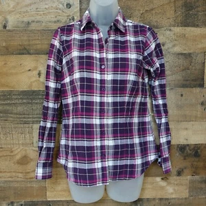 The Limited Plaid Button Up Shirt Size XS, Multicolor Purple Pink and White - Picture 1 of 7
