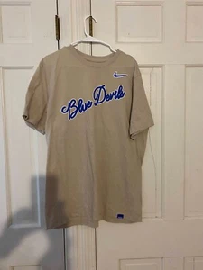 Duke Blue Devils Nike Tshirt Tan Large - Picture 1 of 3