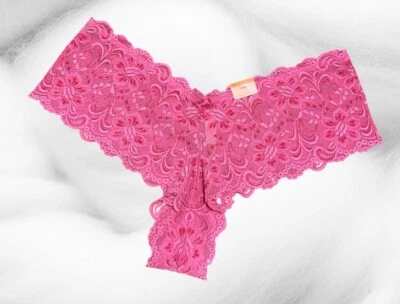 Panty Cacique Cheeky Talla 18/20 Rosa Floral Encaje Estilo 745001 NUEVO Foto 1 de 4