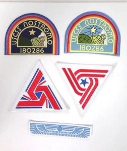 ALIEN Movie- USCSS Nostromo Deluxe Patch Set of 5-USA Mailed (ALPA-Set-5-Deluxe) - Picture 1 of 2