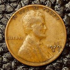 1929-S Lincoln Wheat Cent ~ FINE (F / FN) Condition ~ COMBINED SHIPPING!