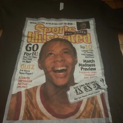 Seimone Augustus Sports Illustrated Shirt Adult Large Black Minnesota Lynx WNBA - Image 1 of 4