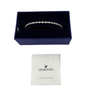 Swarovski  Subtle Trilogy Bracelet Round cut, White, Rhodium Plated Gift Boxed