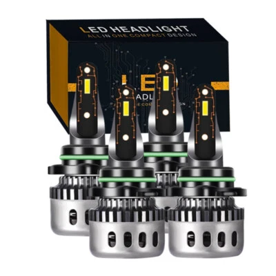 For Kia Stinger GT Sedan 4-Door 2018-2020 4pcs White LED Headlight High Low Bulb - Image 1 of 4