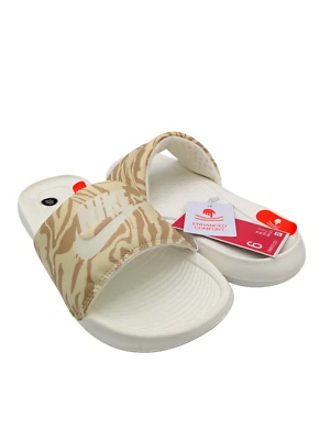 Nike Victori One Mujer Estampado Toboganes/Sandalias Vela-Leche de Coco-Sésamo Talla 6 Foto 1 de 4