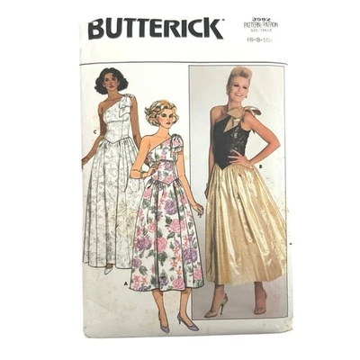 Vestido Butterick Costura Patrón 3582 Misses’ 6-10 Noche Ocasión Especial Sin Cortar Foto 1 de 3