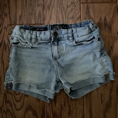 Lucky Brand Shorts Size 12 Youth Girls Riley Short Stretch Mid Rise Blue Denim - Image 1 of 4
