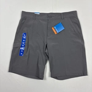 Columbia Mens Regular fit Casual Shorts Stretch Omnishade UPF 50 Gray 36 - Picture 1 of 4