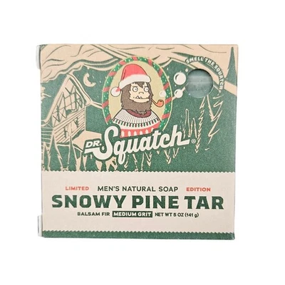  1 DR SQUATCH Natural Soap Limited Edition Snowy Pine Tar – 5 oz - Image 1 of 4