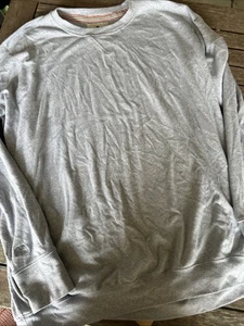 The Normal Brand Shirt Herren XL grau Strick Langarmshirt Sweatshirt Daumenloch - Bild 1 von 8