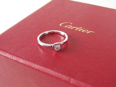 Anillo Cartier Oro Blanco 18k Palancas Diamante Corazón - 0,14 quilates Foto 1 de 4