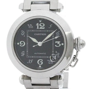 Polished CARTIER Pasha C Steel Automatic Unisex Watch W31043M7 BF580014 - Picture 1 of 1