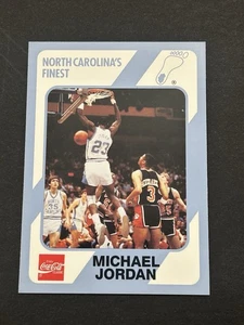 1989 Collegiate Collection Michael Jordan NC Finest #15 Coca Cola - Bild 1 von 2