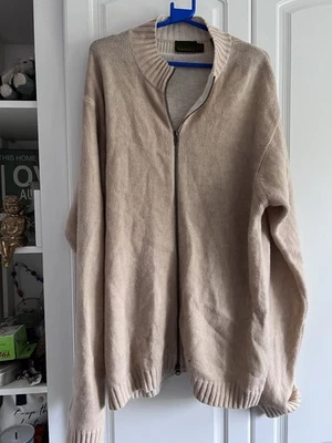 Cárdigan Timberland para Hombres Crew Corderos Mezcla de Lana - Beige - Talla 2XL XXL Foto 1 de 4