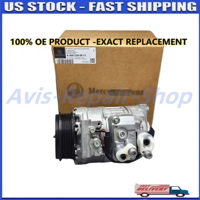 OEM NEW For Mercedes-Benz ML350 R350 CLS550 GL550 S350A/C AC Compressor w/Clutch - Image 1 of 4