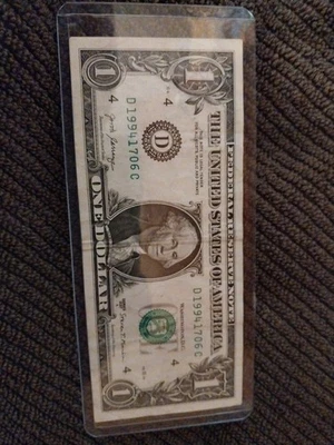 1994 17th of June :  19941706  A BIRTHDAY Note $1 One Dollar Bill *circulated*🎁 - Image 1 of 4