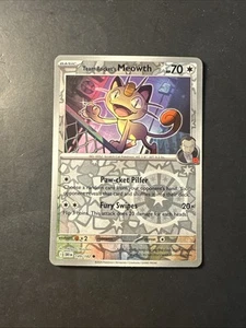 2023 Pokémon Destined Rivals Reverse Holo Foil Team Rockets Meowth 149 /182 - Picture 1 of 2