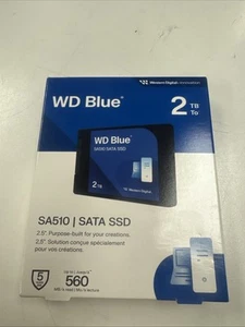 WD Blue SA510 SATA SSD 2.5" 2TB. 560MB. - Afbeelding 1 van 7