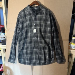 J. Crew NWT Men’s Button Down Shirt Long Sleeve Black Plaid Size XL - Picture 1 of 5