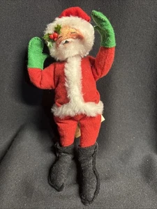 Annalee Puppe Vintage Weihnachten Mr. Outdoor Weihnachtsmann 95 mit Etikett - Bild 1 von 9