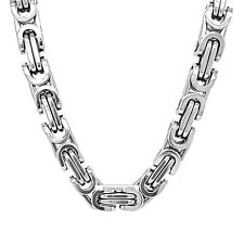 Stainless Steel 8mm Byzantine Necklace SN20
