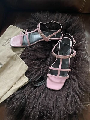 Gucci Horsebit Strappy Patent Leather Sandals Size EU40,5  US10 ,5. - Image 1 of 4